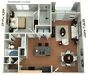 Aventine 1 Bedroom Apartment with Deluxe Patio